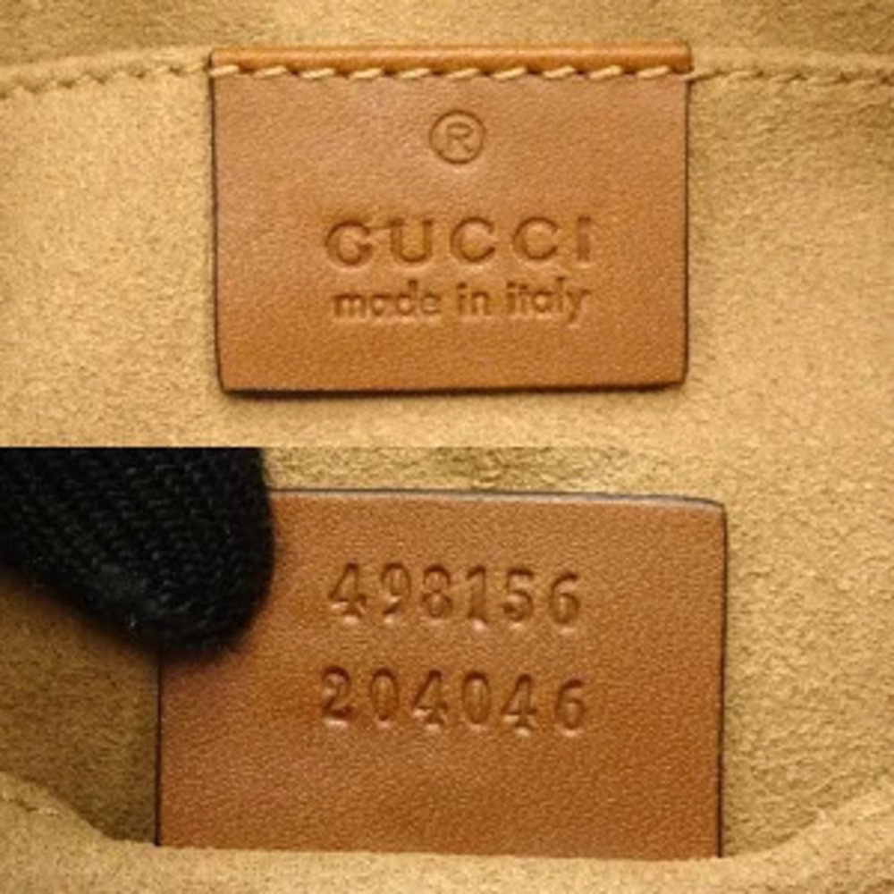 Gucci GG Shoulder Bag Padlock Supreme Canvas Leather Beige Ebony - Picture 6 of 8